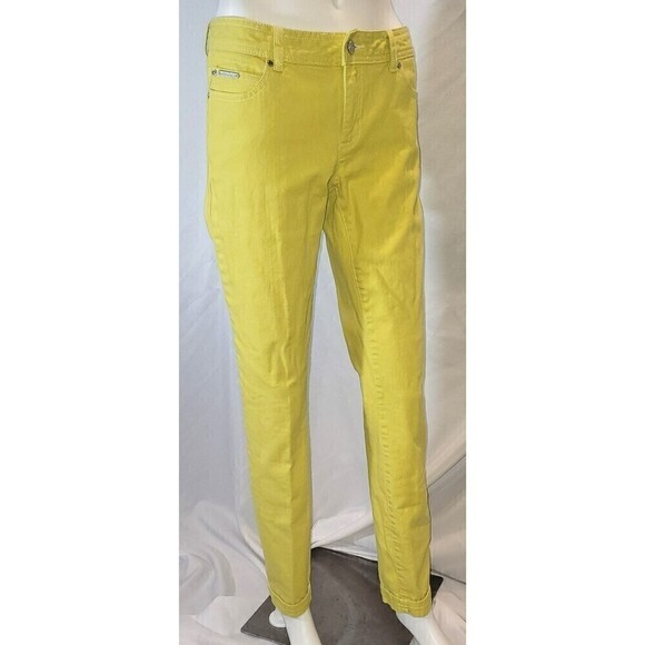 Michael Kors Bling Lime Green Jeans - Size 2 - Picture 7 of 13